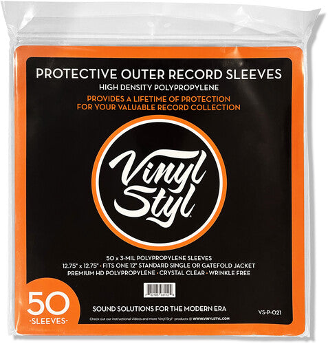 Protective Outer Record Sleeves - 50 Count | Get Vinyl