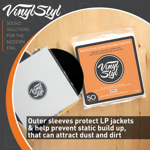 Protective Outer Record Sleeves - 50 Count | Get Vinyl