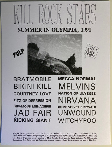 Kill Rock Stars (CLEAR VINYL) | Mint (M) Mint (M) Get Vinyl