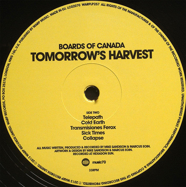 Tomorrow's Harvest | Mint (M) Mint (M) Get Vinyl
