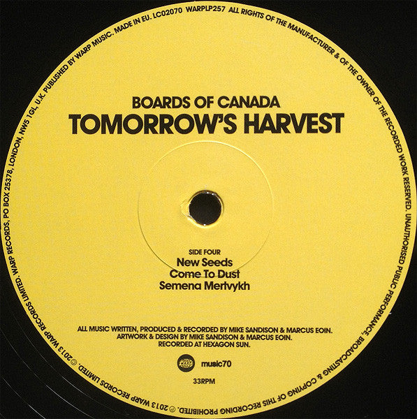 Tomorrow's Harvest | Mint (M) Mint (M) Get Vinyl
