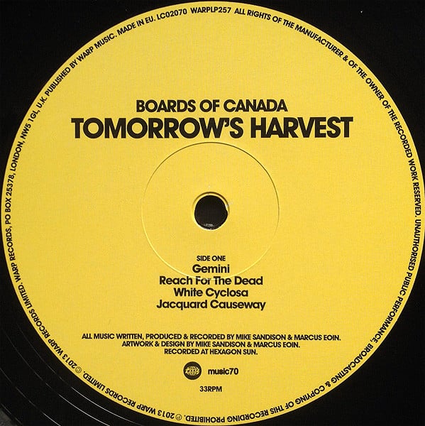 Tomorrow's Harvest | Mint (M) Mint (M) Get Vinyl