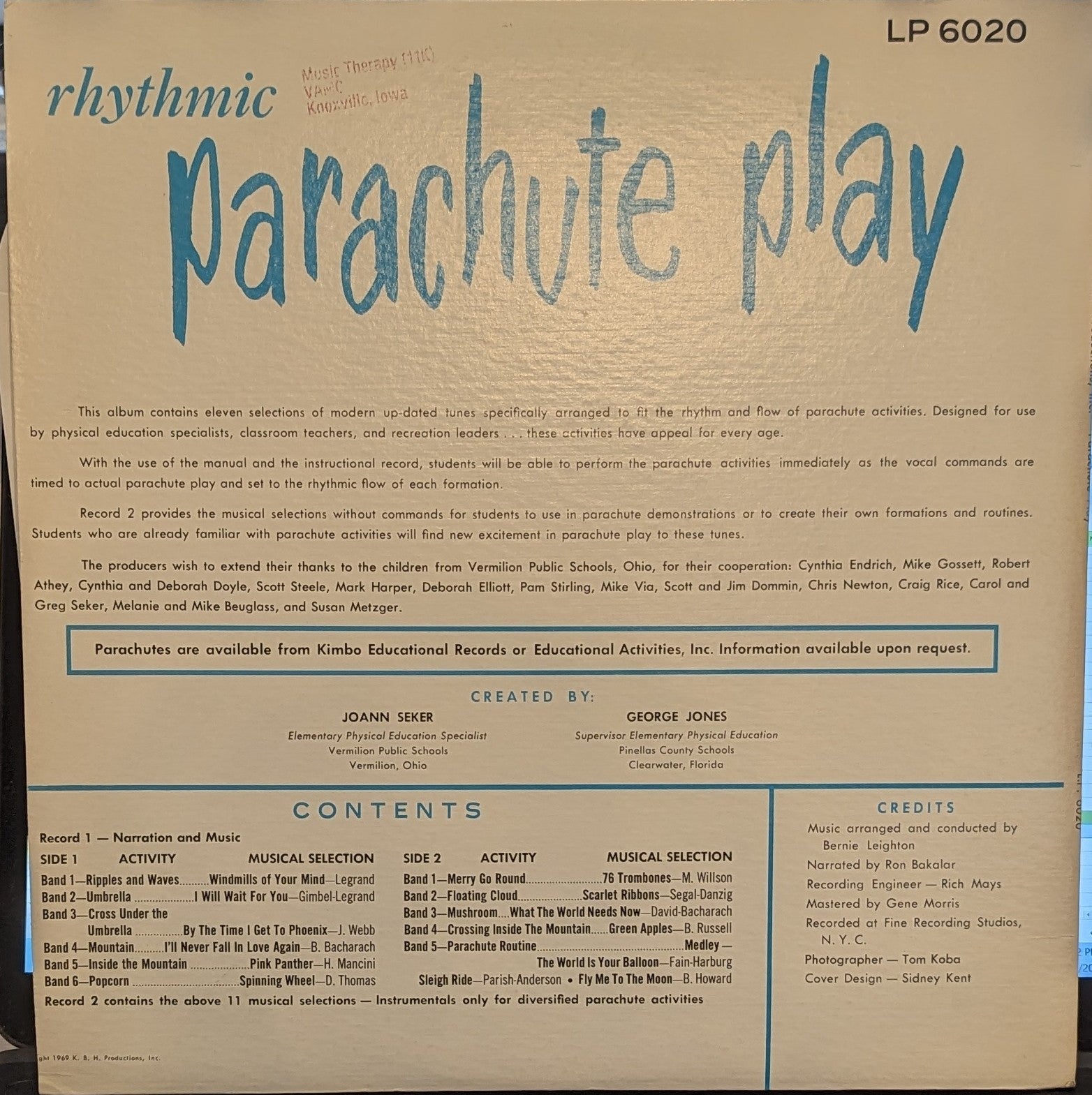 Rhythmic Parachute Play | Near Mint (NM) Excellent (EX) Get Vinyls