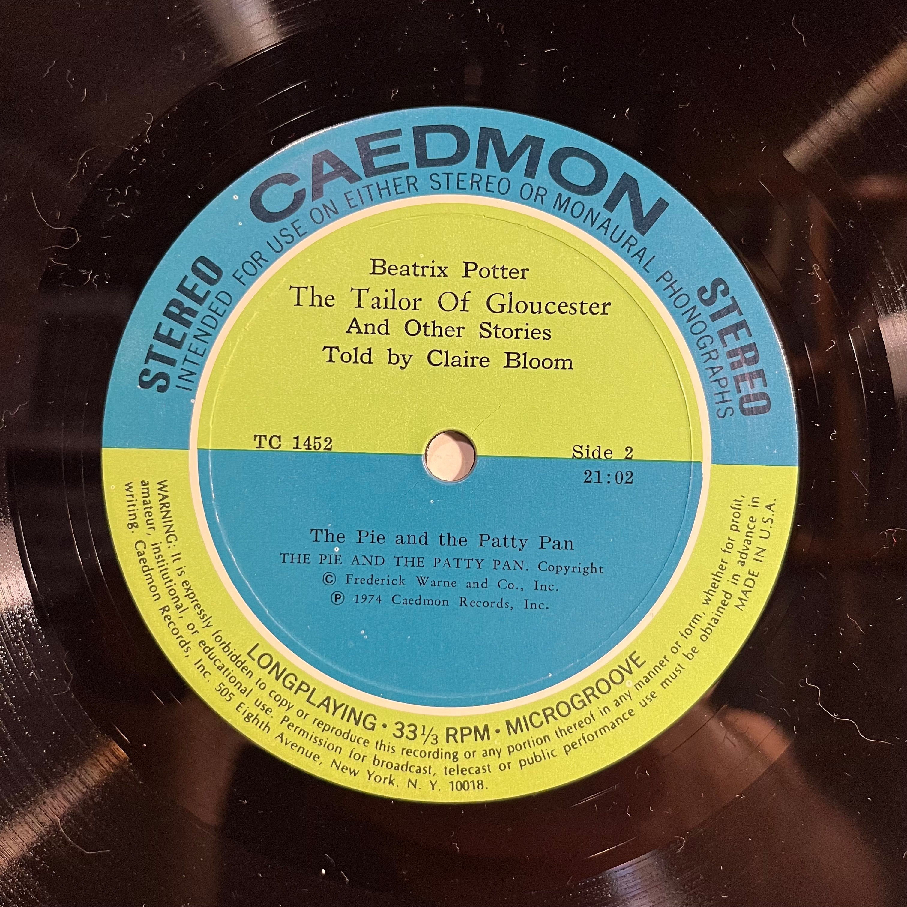 The Tailor Of Gloucester And Other Stories | Near Mint (NM) Excellent (EX) Get Vinyl