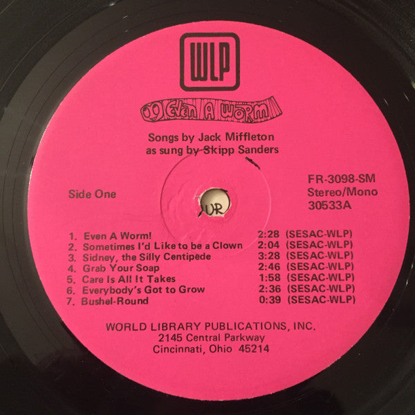 Even A Worm: Songs for Childrens Celebrations Ages 2 to 10 | Near Mint (NM) Near Mint (NM) Get Vinyls