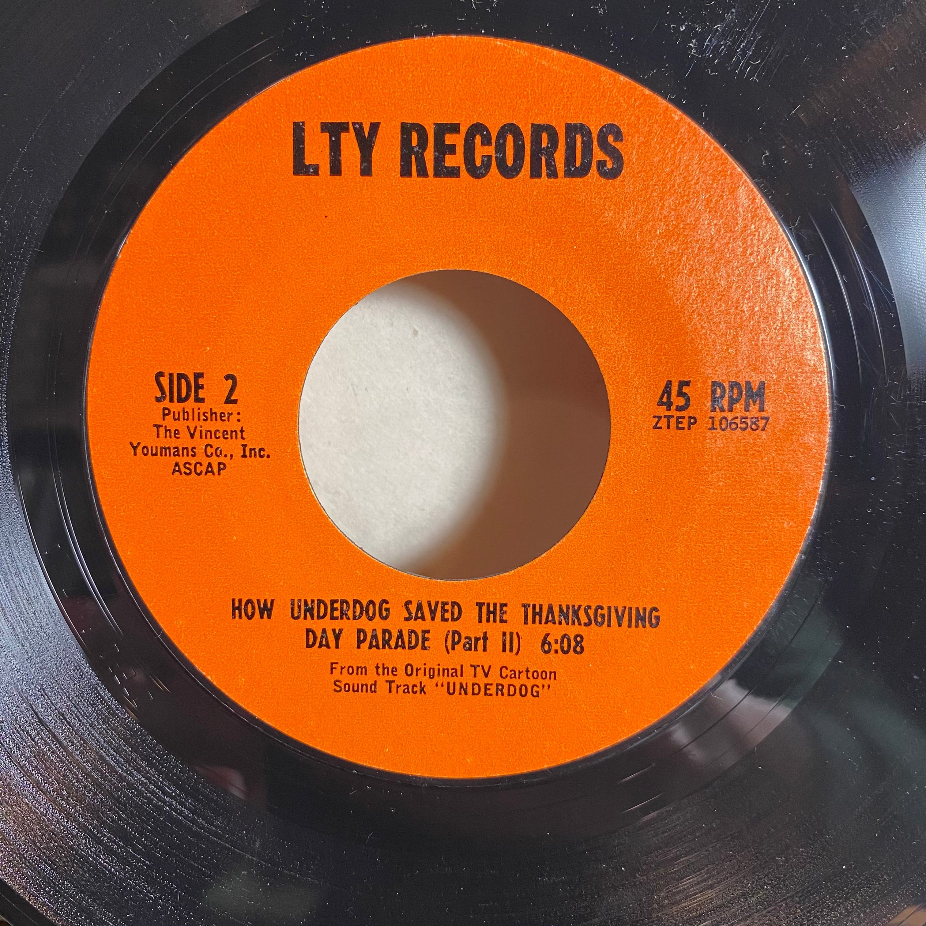 The Underdog Theme Song (7" VINYL) | Near Mint (NM or M-) Very Good Plus (VG+) Get Vinyl