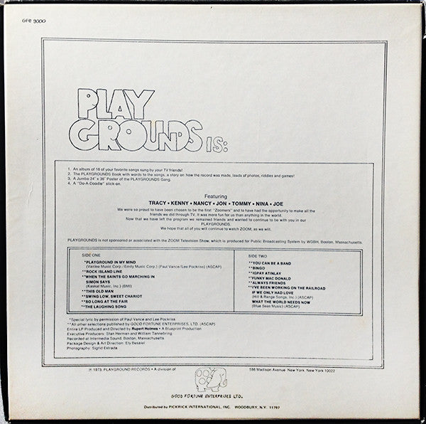 Playgrounds *BOX* | Excellent (EX) Very Good (VG) Get Vinyls