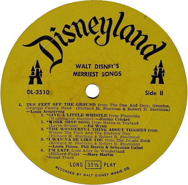 Walt Disney's Merriest Songs | Very Good Plus (VG+) Near Mint (NM) Get Vinyls