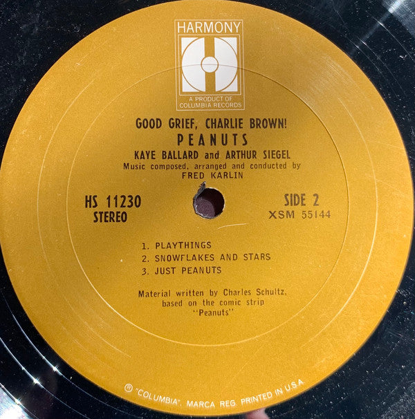Good Grief, Charlie Brown! Peanuts | Very Good (VG) Very Good (VG) Get Vinyls