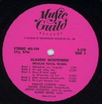 Secular Vocal Works | Very Good Plus (VG+) Near Mint (NM) Get Vinyls