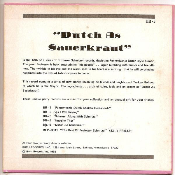 Dutch As Sauerkraut (7" VINYL) | Very Good (VG) Very Good Plus (VG+) Get Vinyls