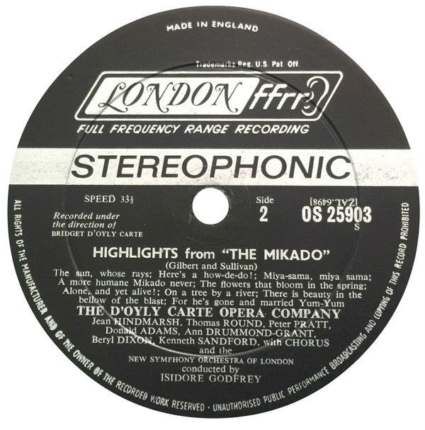 Highlights From The Mikado | Near Mint (NM) Very Good Plus (VG+) Get Vinyls