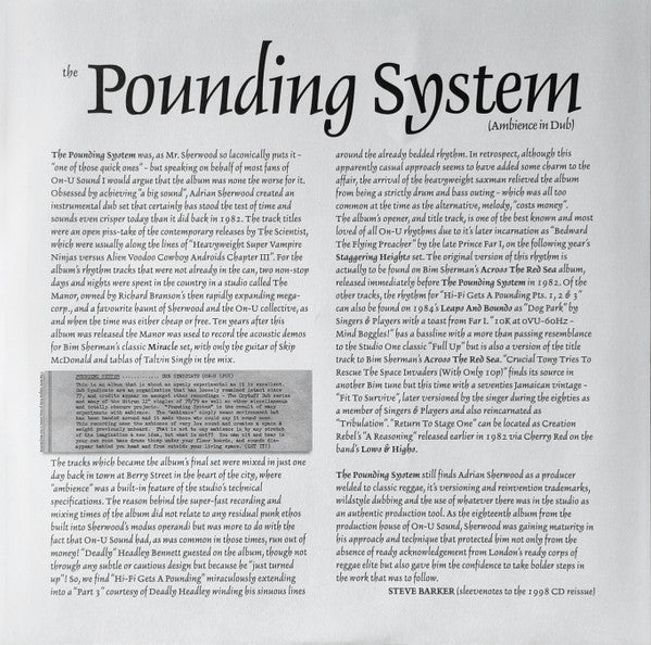 The Pounding System (Ambience In Dub) | Mint (M) Mint (M) Get Vinyl