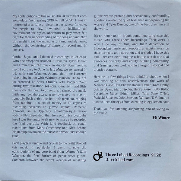 Eli Winter | Mint (M) Mint (M) Get Vinyl