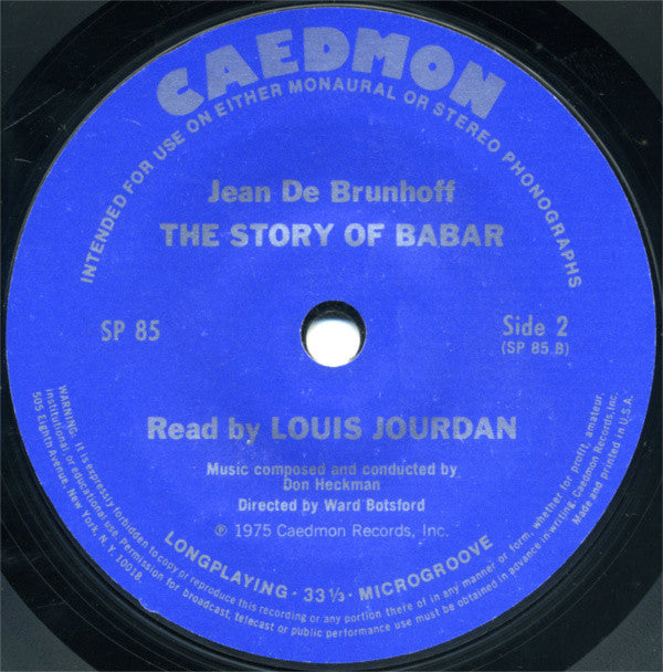 The Story Of Babar The Little Elephant | Near Mint (NM) Very Good Plus (VG+) Get Vinyls