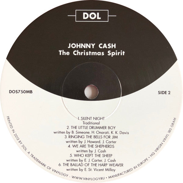 Johnny Cash The Christmas Spirit DOL LP, Album, RE, Red Mint (M) Mint (M) Get Vinyls