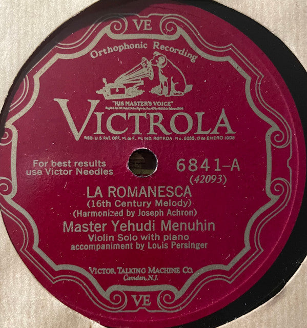 La Romanesca (16th Century Melody) / Sierra Morena (Serenata Andaluza) | Very Good Plus (VG+) Generic Get Vinyls