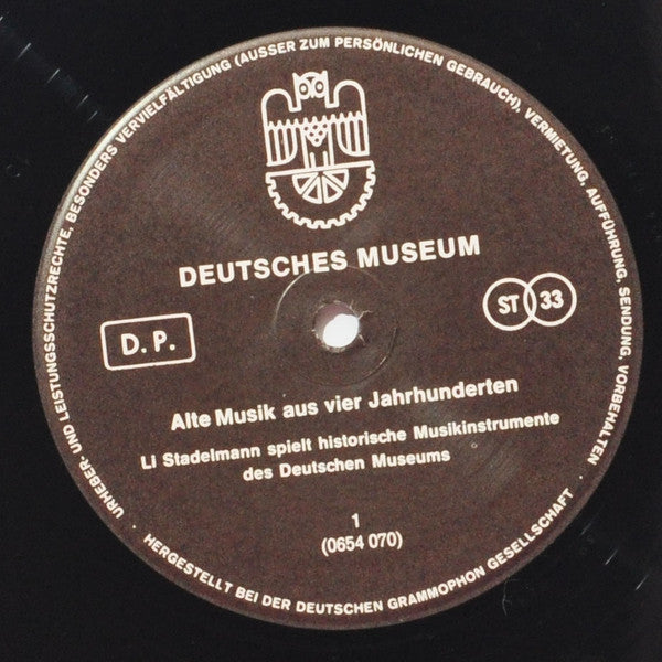 Deutsches Museum - Alte Musik Aus Vier Jahrhunderten | Near Mint (NM) Very Good Plus (VG+) Get Vinyls