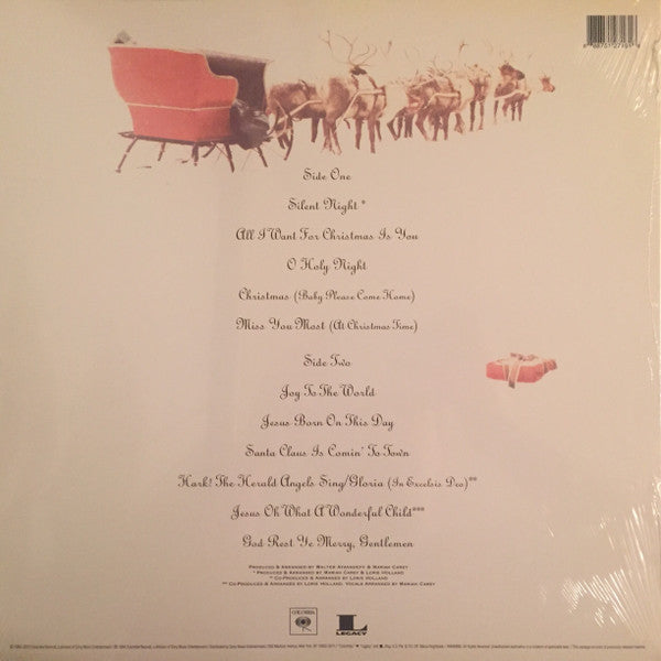 Mariah Carey Merry Christmas Columbia, Legacy LP, Album, Ltd, RE, Red Mint (M) Mint (M) Get Vinyl