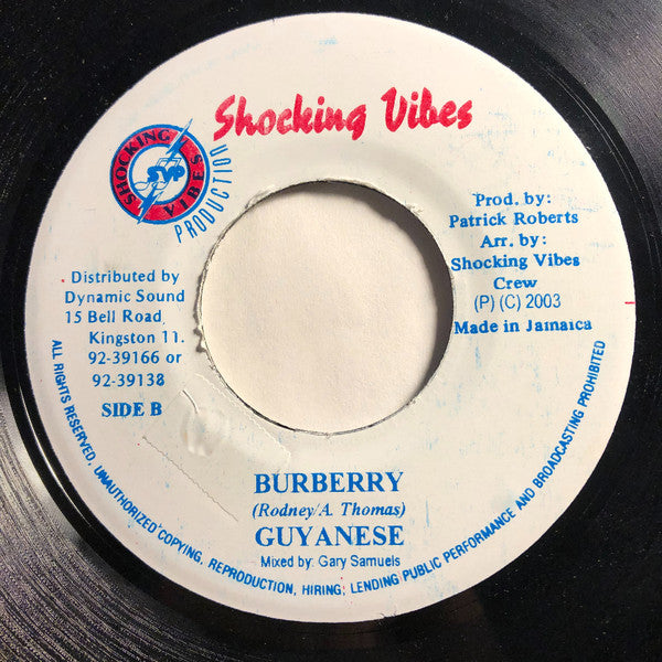 Don't Play / Burberry 7" | Near Mint (NM) Generic Get Vinyls