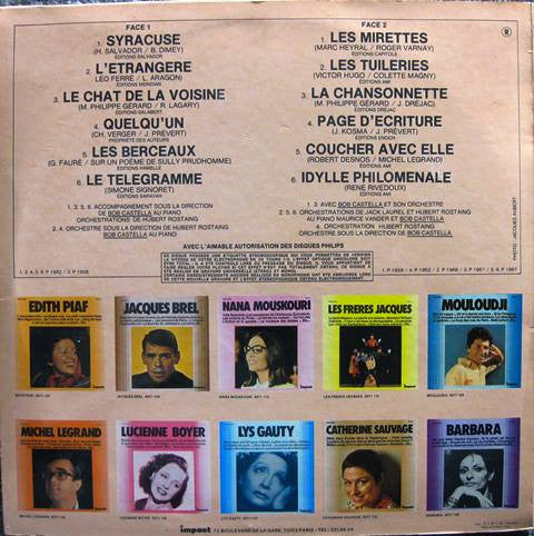 Yves Montand *FRANCE* | Excellent (EX) Near Mint (NM) Get Vinyls