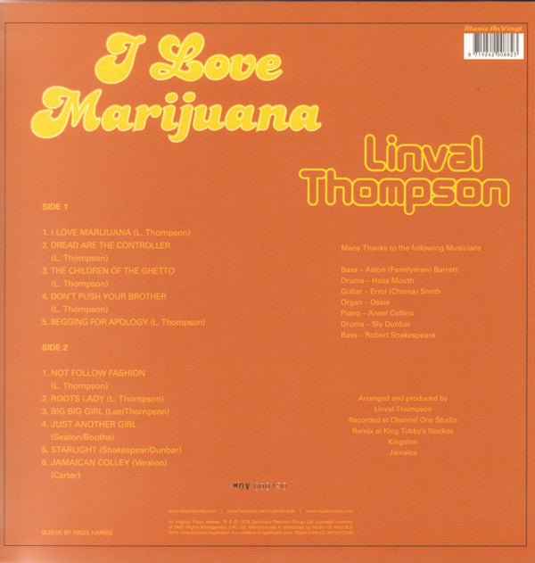 I Love Marijuana | Mint (M) Mint (M) Get Vinyl