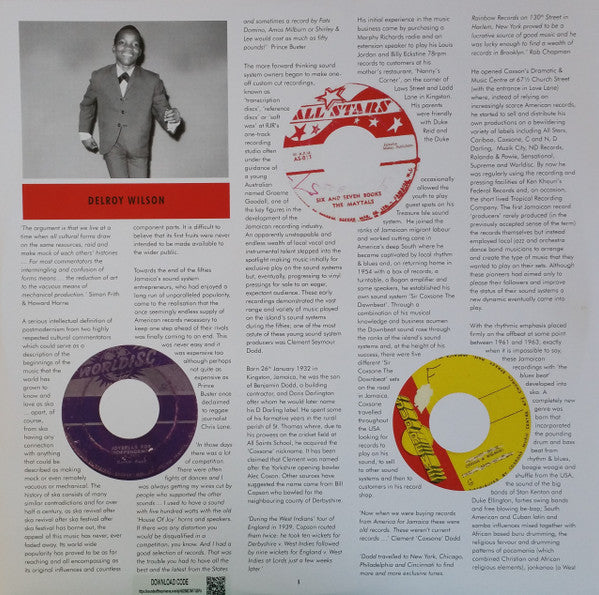 Coxsone's Music 2: The Sound Of Young Jamaica (More Early Cuts From The Vaults Of Studio One 1959-63) | Mint (M) Mint (M) Get Vinyl