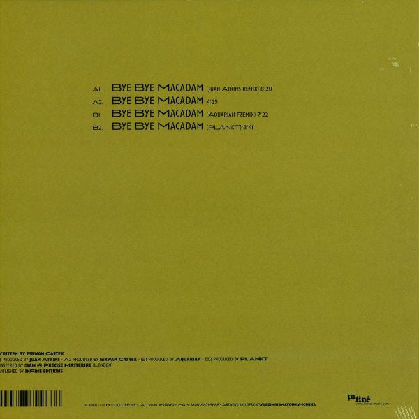 Bye Bye Macadam | Mint (M) Near Mint (NM) Get Vinyl