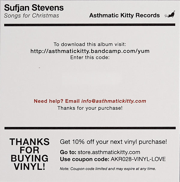 Sufjan Stevens Songs For Christmas Asthmatic Kitty Records Box, Comp + 5x12", EP, RE Mint (M) Mint (M) Get Vinyl