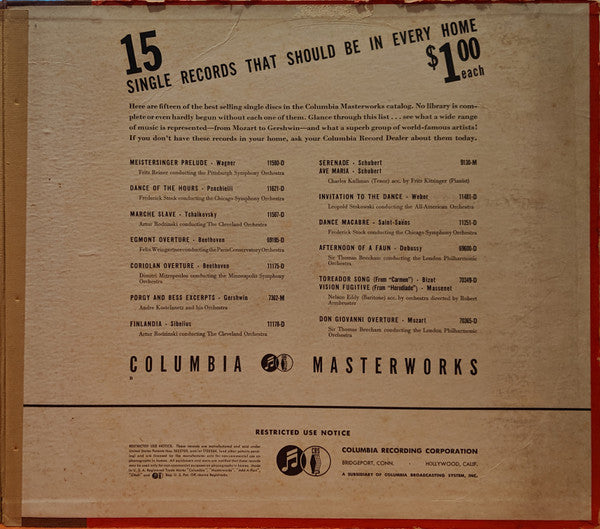 Symphony No. 8 In B Minor ('Unfinished') | Very Good Plus (VG+) Very Good Plus (VG+) Get Vinyls