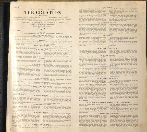 The Creation (Die Schöpfung) | Very Good Plus (VG+) Very Good (VG) Get Vinyl