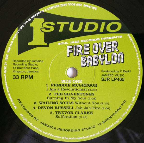 Fire Over Babylon (Dread, Peace And Conscious Sounds At Studio One) | Mint (M) Mint (M) Get Vinyl