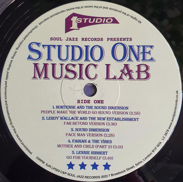 Studio One Music Lab | Mint (M) Mint (M) Get Vinyl