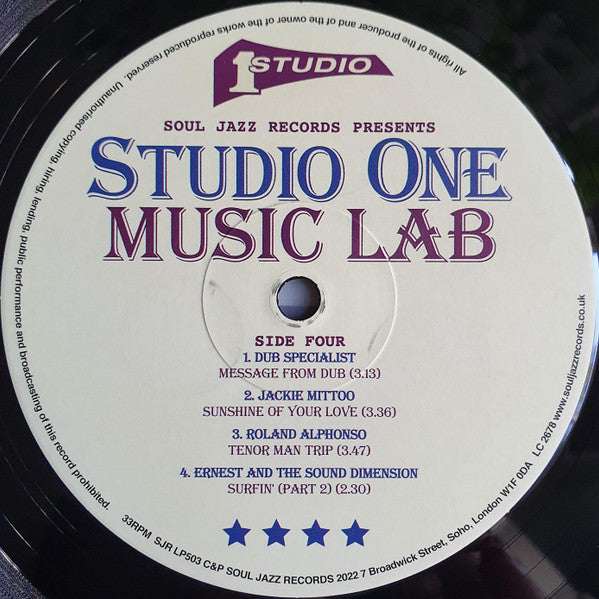 Studio One Music Lab | Mint (M) Mint (M) Get Vinyl
