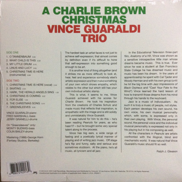Vince Guaraldi Trio A Charlie Brown Christmas Fantasy, Fantasy, Fantasy LP, Album, Ltd, RE, Sno Mint (M) Mint (M) Get Vinyl