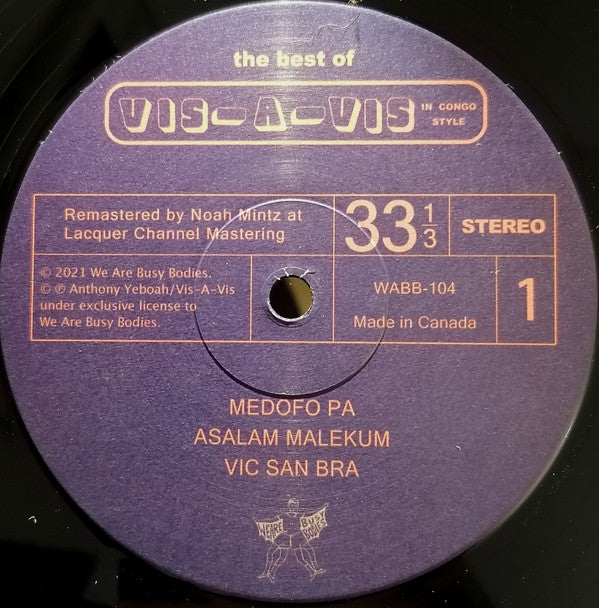 The Best Of Vis-A-Vis In Congo Style | Mint (M) Mint (M) Get Vinyl