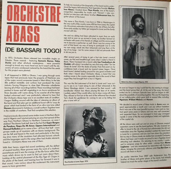 Orchestre Abass (De Bassari Togo) | Mint (M) Mint (M) Get Vinyl