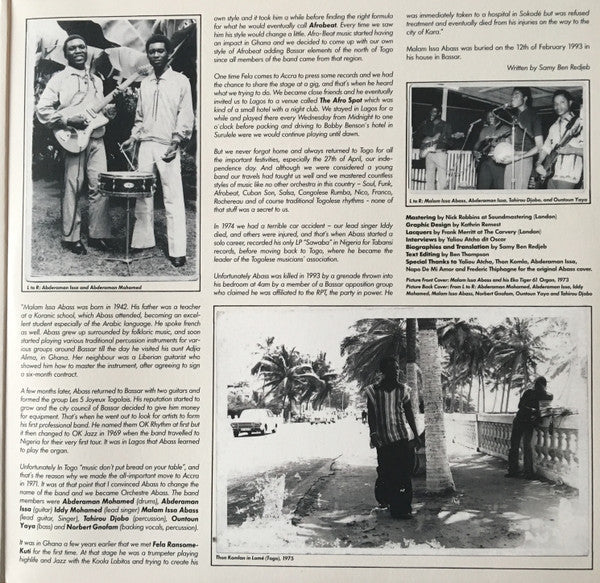 Orchestre Abass (De Bassari Togo) | Mint (M) Mint (M) Get Vinyl
