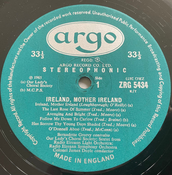 Ireland, Mother Ireland *UK* | Near Mint (NM) Near Mint (NM) Get Vinyls