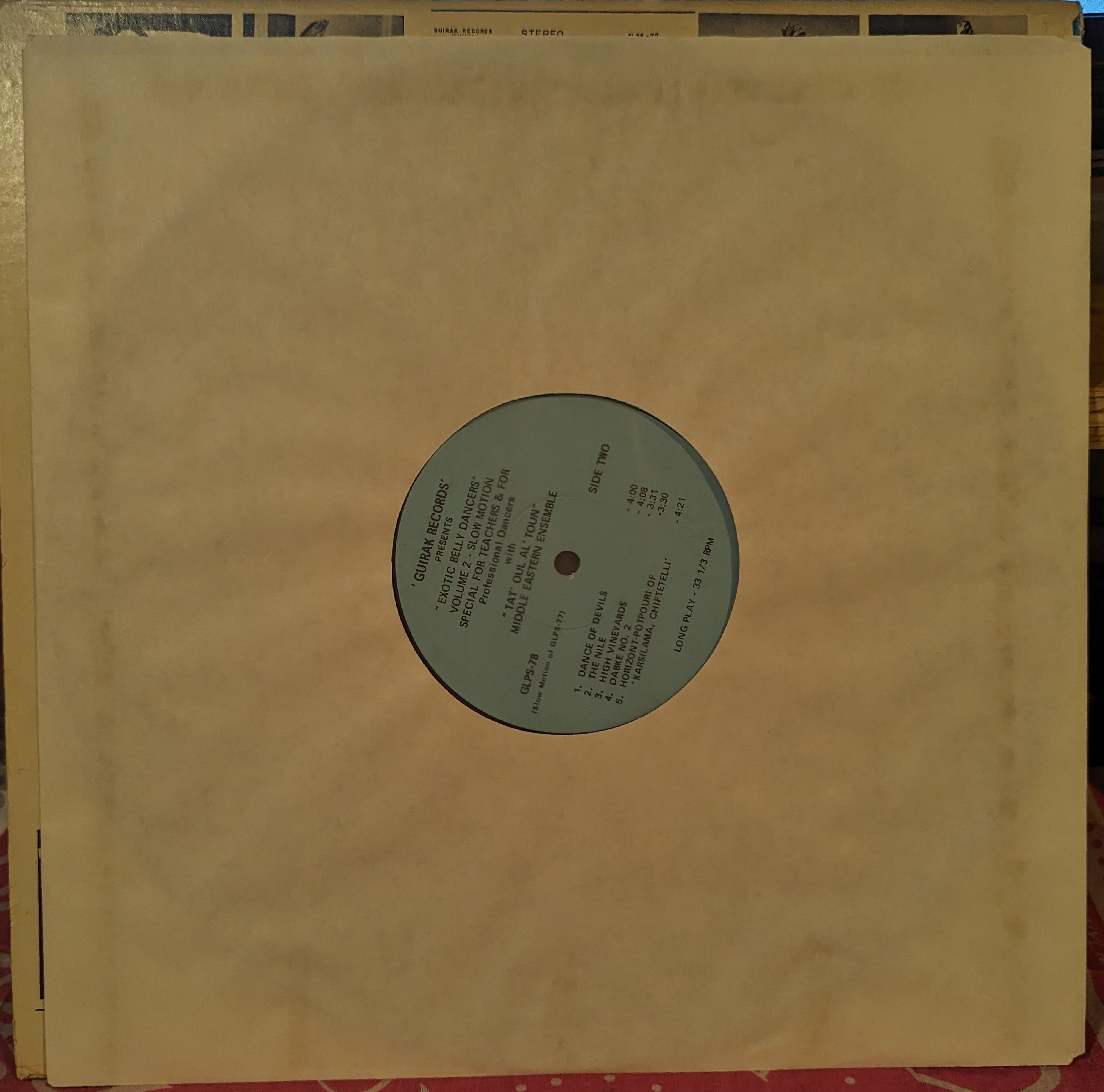 Exotic Belly Dancers *SIGNED* - Volume 2 | Excellent (EX) Very Good Plus (VG+) Get Vinyl