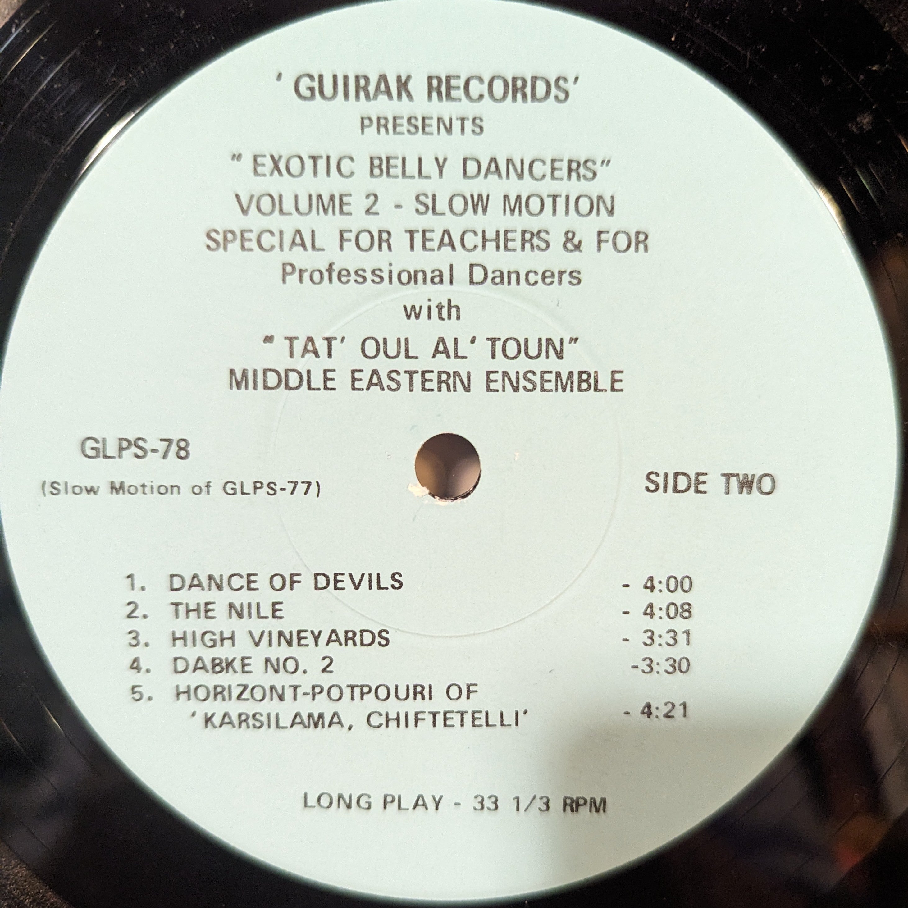 Exotic Belly Dancers *SIGNED* - Volume 2 | Excellent (EX) Very Good Plus (VG+) Get Vinyl